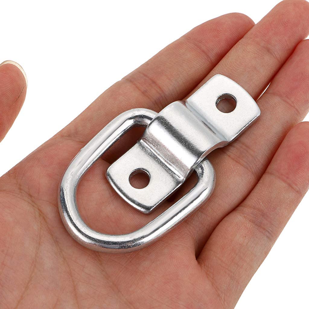 Wholesale 12 pcs 1/4 inch Capacity Heavy Duty Steel D Rings Trailer Anchors Hooks