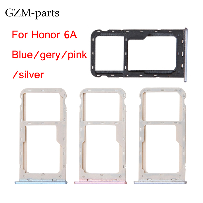 Запчасти GZM, Заводская поставка, слот для микро-карты для Huawei honor 6A, лоток для SIM-карты, сменный Держатель рамы