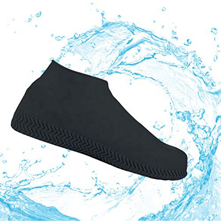 Reusable Silicone Waterproof Shoe Covers, No-Slip Silicone Rubber Shoe Protectors