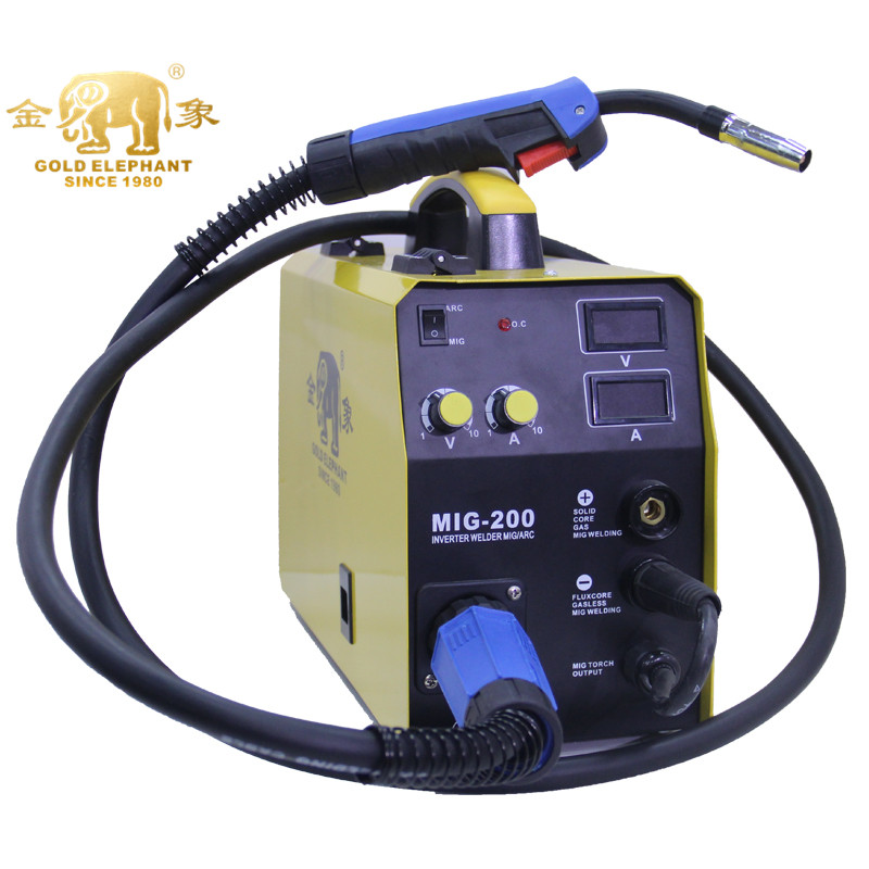 Сварочный аппарат GOLDEN ELEPHANT MIG 200 3 в 1, сварочный аппарат 200 А mig-igbt inverter co2 mig, сварочный аппарат