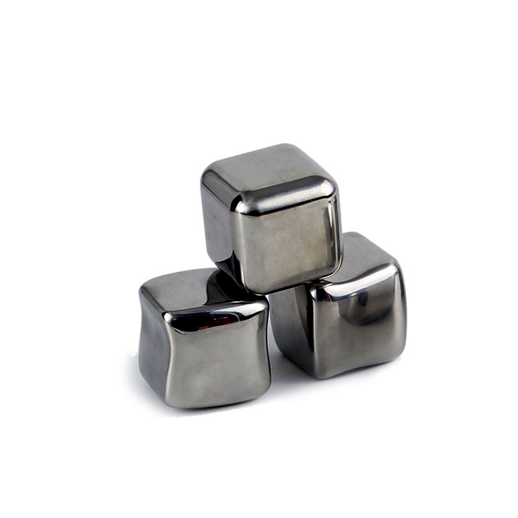 Amazon Hot Selling Whiskey Chilling Stones Stainless Steel Ice Cube for Bar Accessories