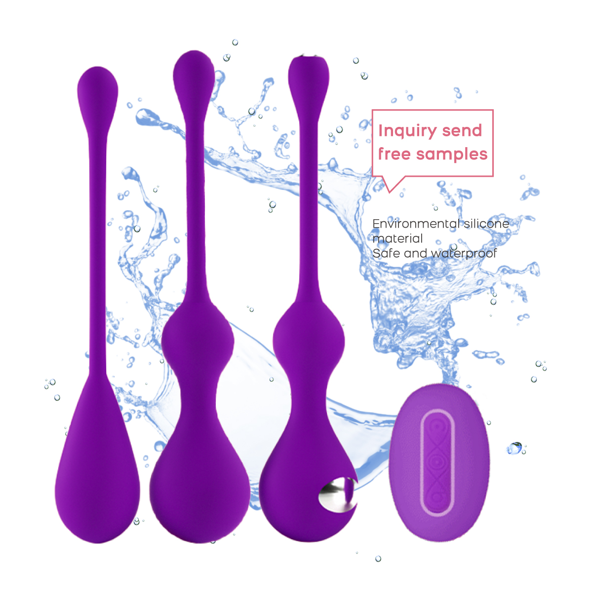 Wireless Remote Silicone Sex Toys Vaginal Pelvic Floor Exercise Smart Silicone Kegel Balls Set EMS Vibrator For Women