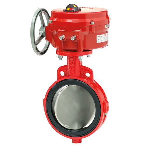 DN50 PN16 DN200 hand Cast iron industrial ci body wafer butterfly valve