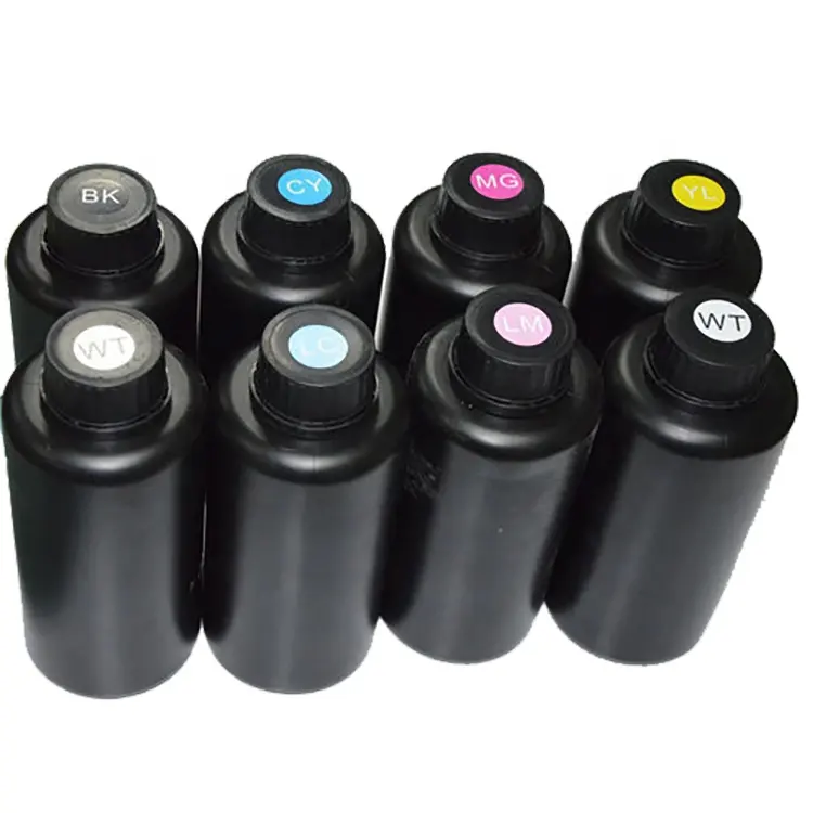 Flatbed Inkjet Printer Factory Price Led Curable Digital Ink Jet Dye UV Flexible Printing Inks for Sale