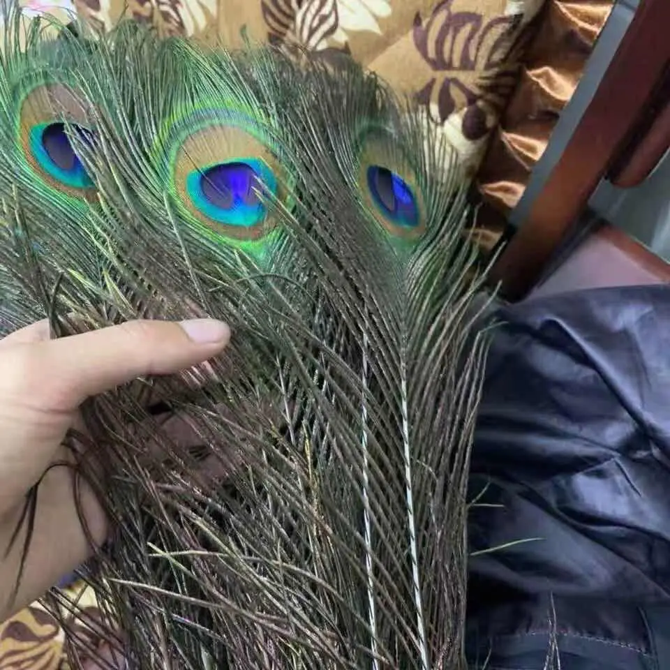 70-80cm Wholesale christmas decorative peacock feathers for party decoration