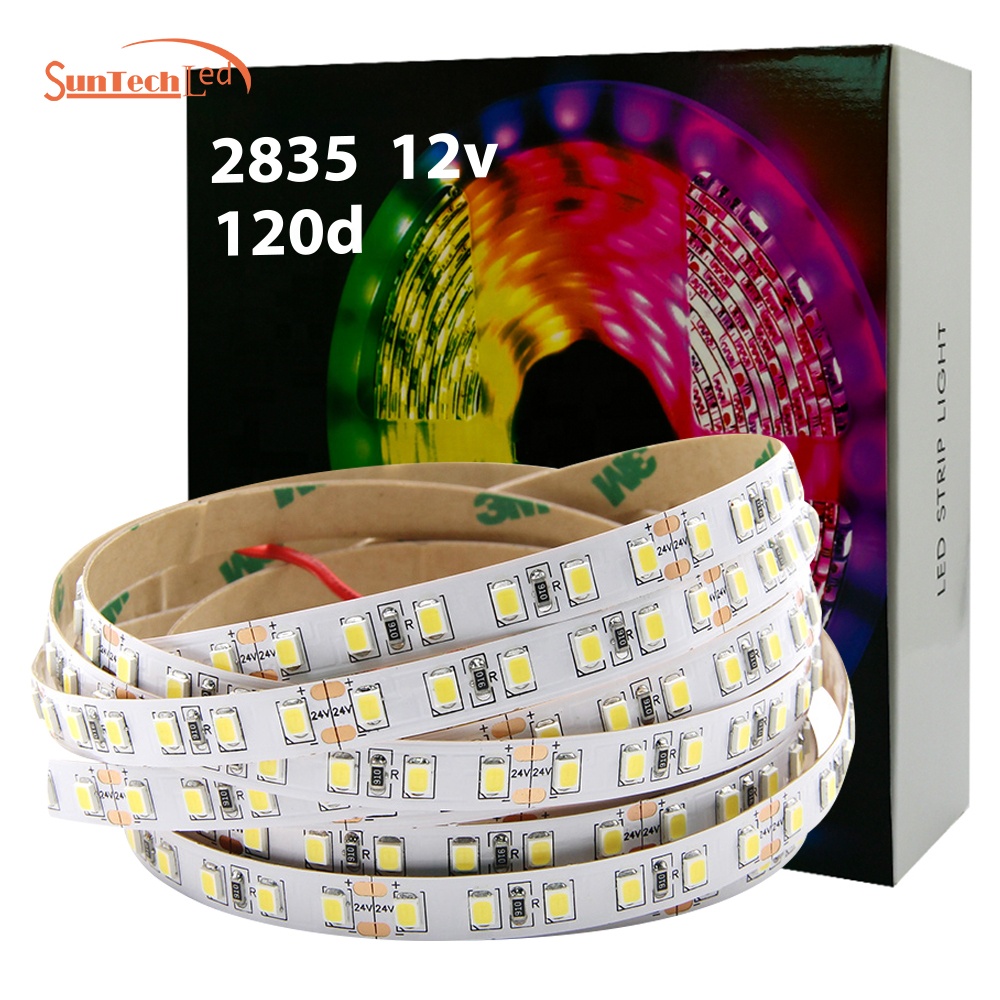 Фабричная высокая яркость Гибкая длинная жизнь 120led/m теплые белые лампы СВЕТОДИОДНАЯ лента SMD 2835 120 led 24V 50m свет