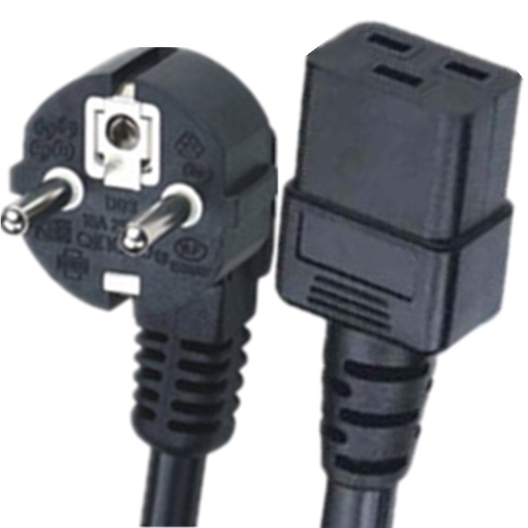Европейская вилка CEE7/7 Schuko к шнуру питания IEC 60320 C19