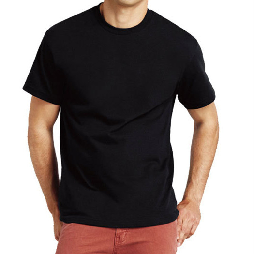 Hot Sale Organic Cotton T-shirt 210 Grams Big Size 100% Cotton Solid Crewneck Tee Short Sleeve Stock T-shirt