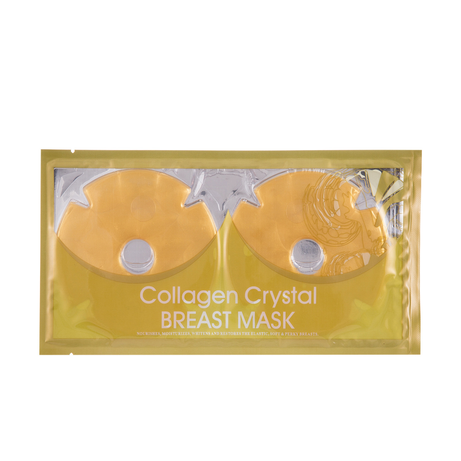 Effective Female Tightening Breast Mask Enlargement Care Whitening Collagen Breast Firming Mask 100% Natural Crystal Sheet