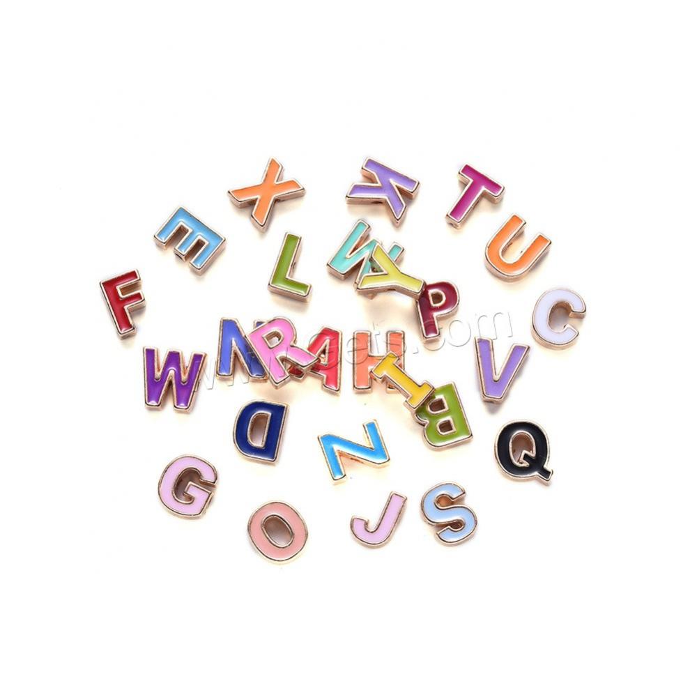 wholesale zinc alloy enamel alphabet letter beads diy jewelry making 1497738
