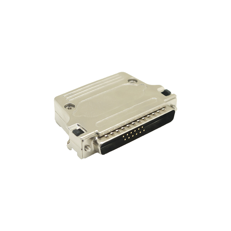 D-sub male 37-pin adapte metal hood 45degree connection d-sub male/female Connector