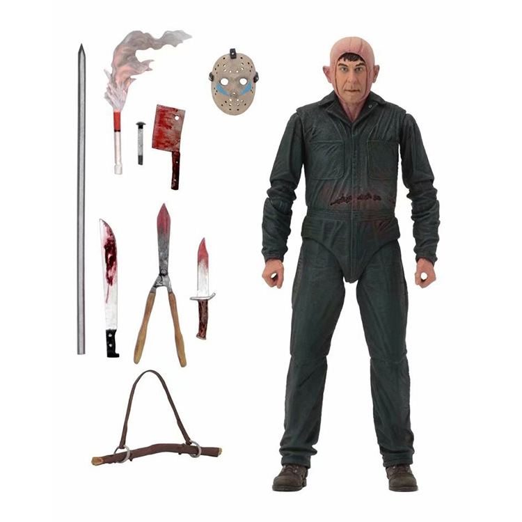 (Горячая продажа) Новые Neca 7 дюймов Джейсон Рой ожоги фигурку пятница 13th для вечеринок, высокое качество 3D Джейсон риснок ПВХ для подарков