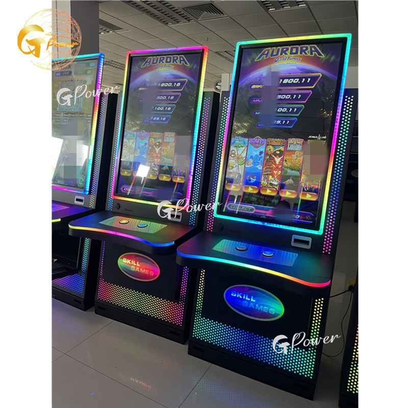 43inch Vertical Touch Screen Cabinte Aurora World Famous Skill Game Machine with Bill Acceptor and Printer