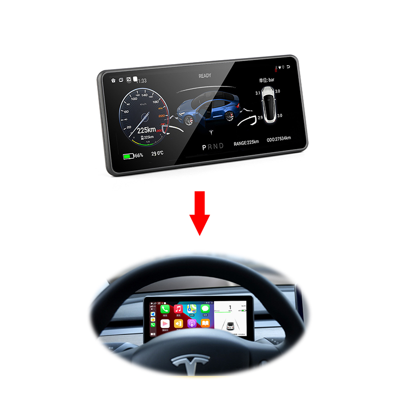 ЖК-дисплей для приборной панели, спидометр, цифровой кластер для tesla model 3, кластер для приборной панели, проекционный дисплей