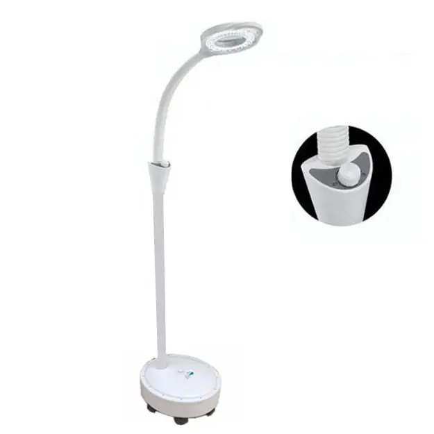 Facial Magnifying Lamp LED Magnifier Light with Rolling Floor Stand Beauty Salon lamp