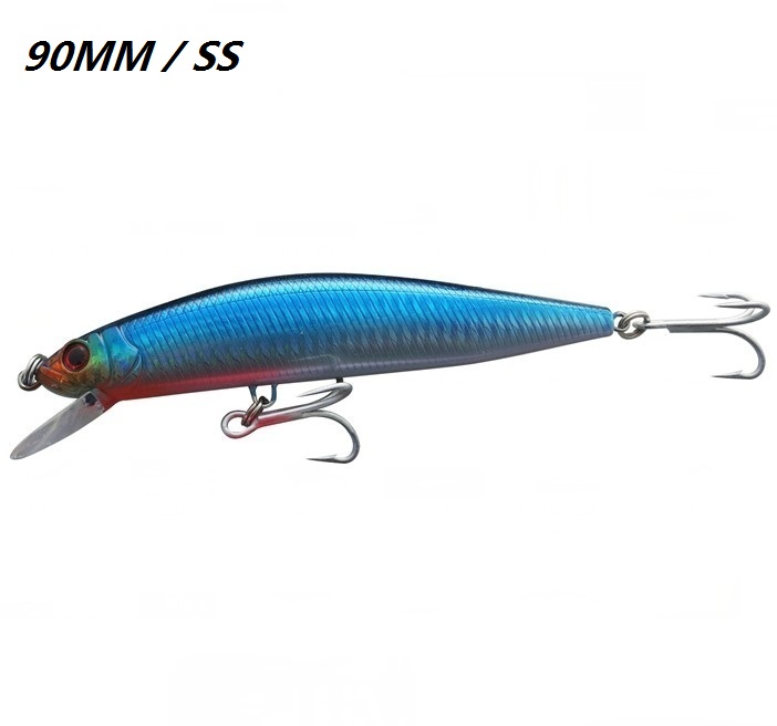 Жесткий пластик приманки minnow приманки для ловли рыбы, terra slowsinking Приманки 3d глаза