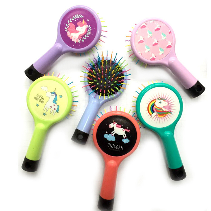 Cartoon Creative Unicorn Airbag Hair Comb Plastic Factory Wholesale