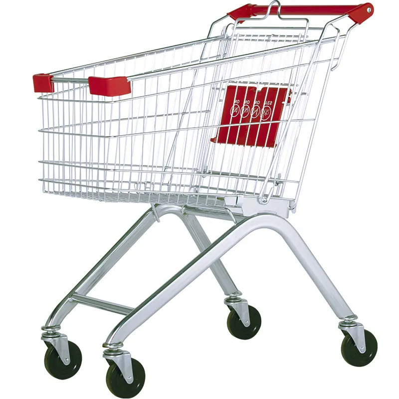 Hot Sale Stainless Steel Supermarket Shopping Trolley (mjy-100a) Hand Push Shopping Carts