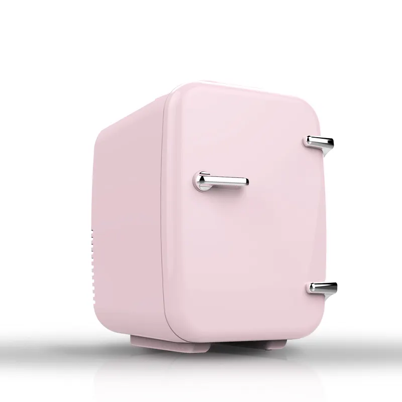 Pink 4L makeup mini fridge for skincare products cosmetics mini cooler for bedroom and washing room