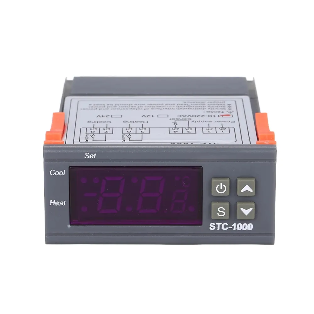 Thermostat STC-1000 Digital Temperature Controller Heating Cooling Centigrade 2 Relays Output with Sensor