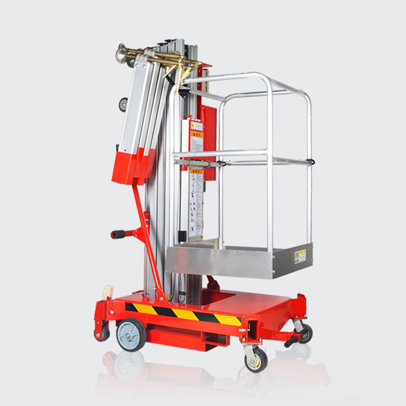 GTWY1-6 manlift алюминиевый сплав гидравлическая портативная одноместная подъемная платформа электрическая лестница