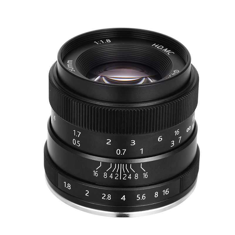 Объектив камеры APSC 50 мм F1.8 FX M43 EOSM для камеры SONY NIKON Olympus Fujitsu