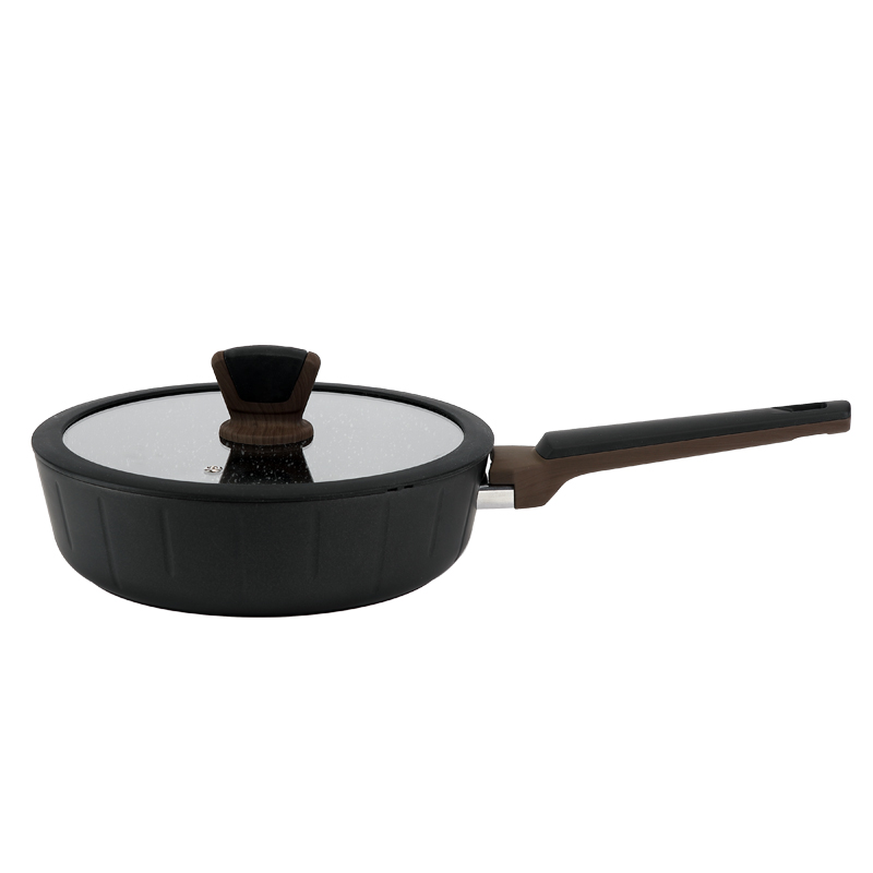 24cm Chinese Made Deep Frying pan Elegant series non stick frying pot Cookware Set