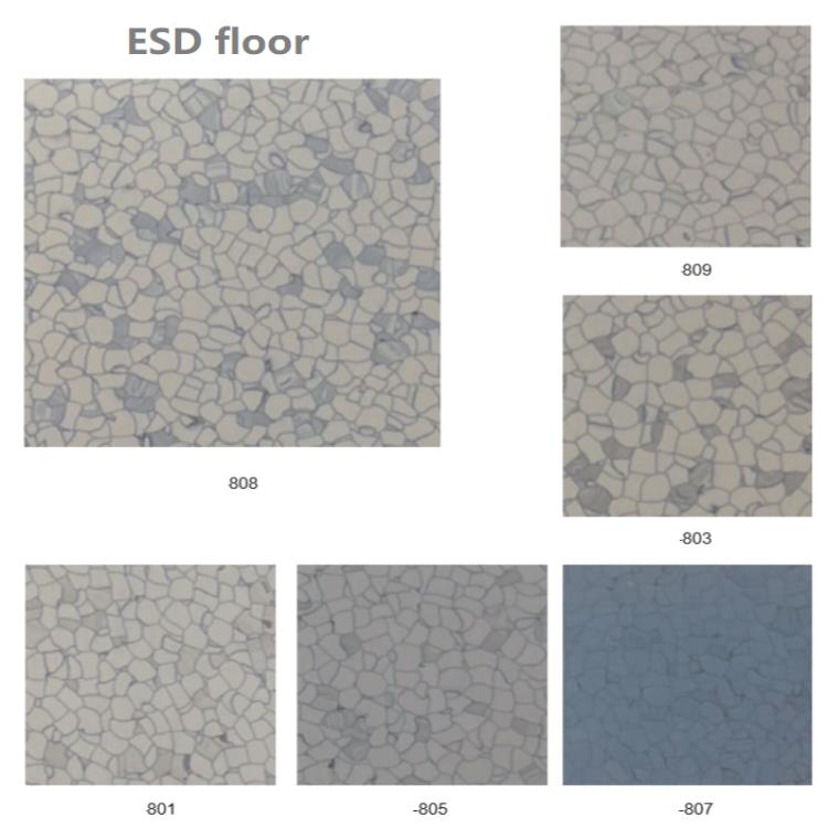 Clean Room Commercial Vinyl Flooring Homogeneous ESD Anti Static Tile Floor Rolls