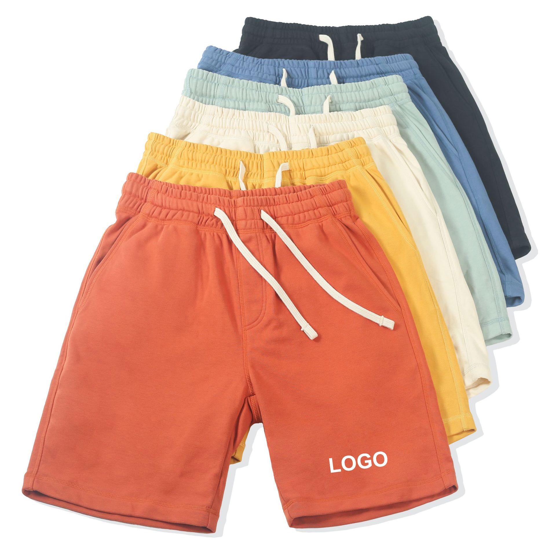 Workout Jogger Sports Clothing Casual Cotton Men's Sweat Shorts Elastic Waist with Pockets Wholesale Blank Sweat Shorts