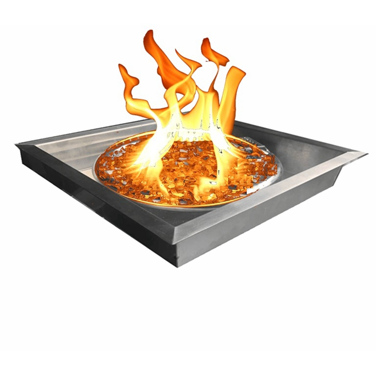 Double Triangle Shaped Lp Gas Burners for Fire Pits Propane Gas Fire Pit burner Kit