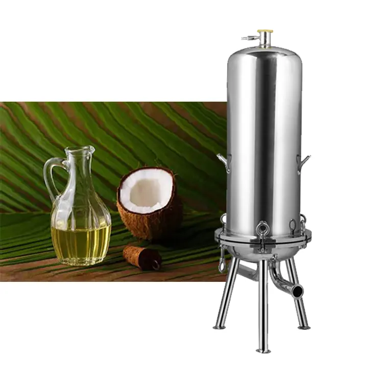 Whole Set Of Coconut Oil/ Food Oil Filter System With Filtration Soluntion And Pump Pipe Trolley For Large Scale Oil Processing