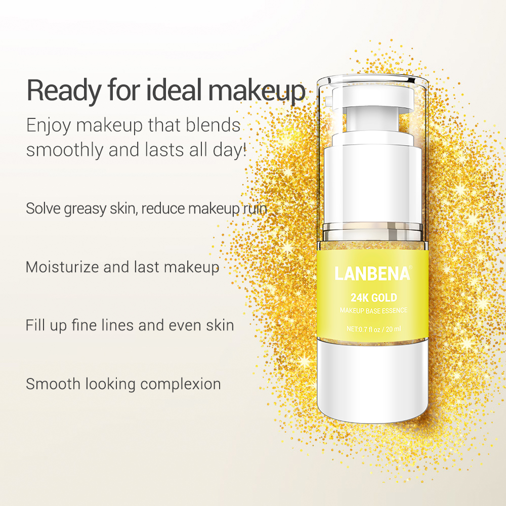 Основа для макияжа LANBENA 24k gold face primer