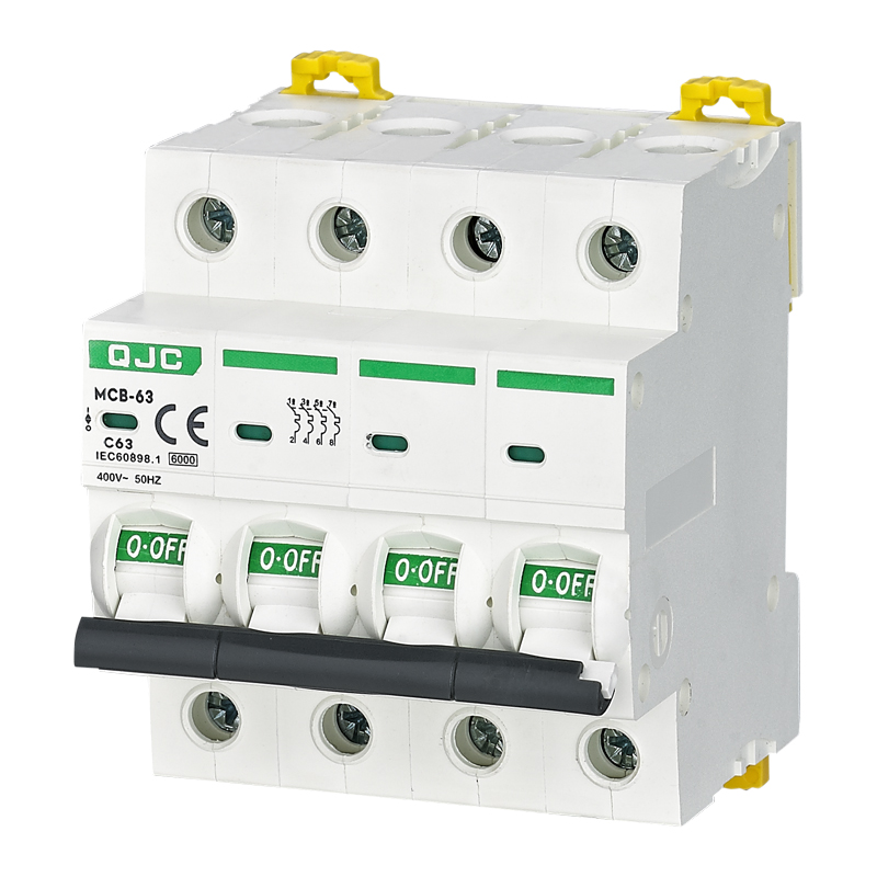 QJC Китайский новый продукт MCB 4P 400V 63a Мини автоматический выключатель