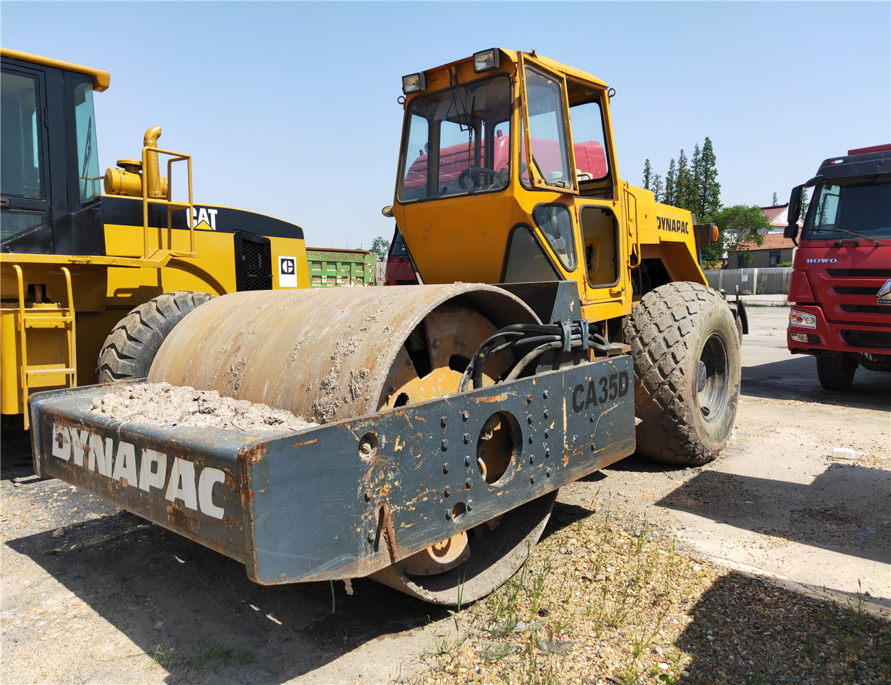 Used secondhand Dynapac Roader Roller CA35D CA30D CA251D CA25D For sale with good performance and good condition