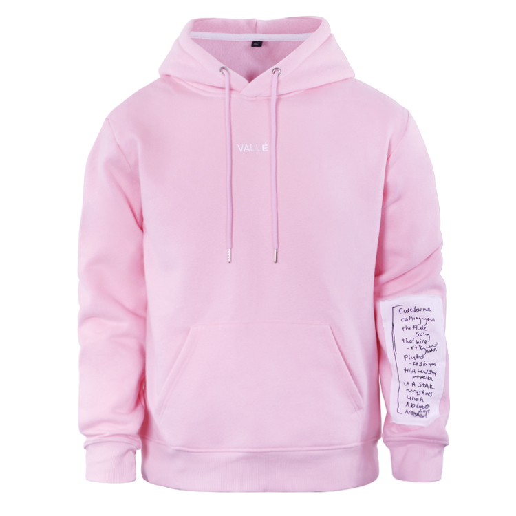 bulk xxxxl fleece pink embroidery pullover hoodies women