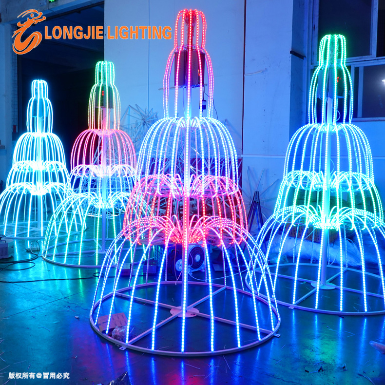 H:250 см Luces de navidad открытый 3d гигантская Рождественская дисплей декоративная Праздничная мотив свет