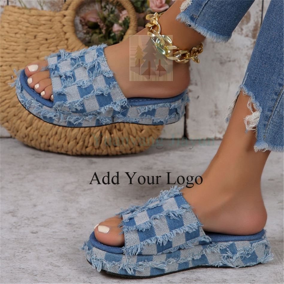 Cakes Bottom Cowboy Checkerboard Slides slippers Bag Sets