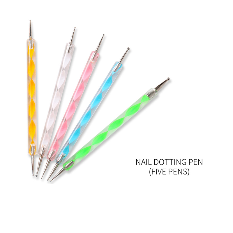 Nails Brush And Dotting Pen Art Accessories Tools Kits Nail Supplies For Professional Manicure Acrylic Nails Set Kit