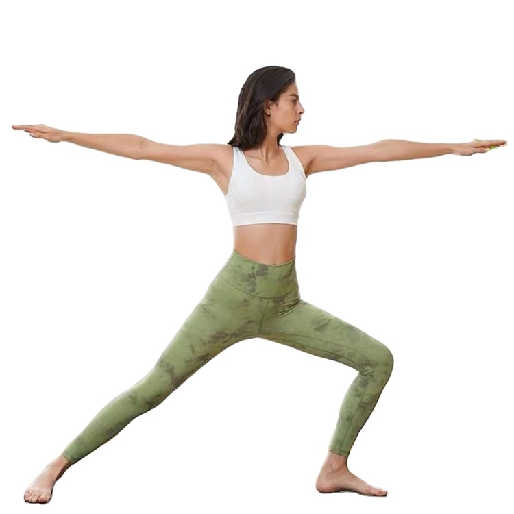 HAHOO High quality quick dry 75%nylon 25%spandex unique pattern design sportswear leggings print yoga lululemon fabric for gym