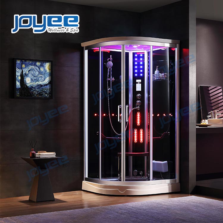 JOYEE новый дизайн стеклянная дверь современная Турция Дубай европейские светодиодные душевые кабины паровой влажный паровой душ на 1 2 человек