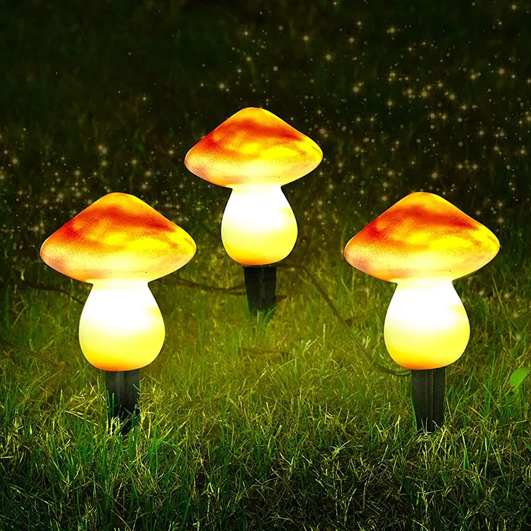 Outdoor Solar Garden Lights Cute Shape Landscape IP44 garden mushroom solar lights