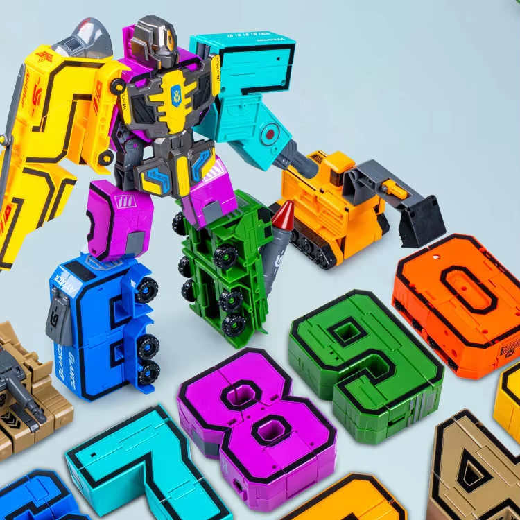 Wholesale ABS Plastic Action Figure Robot Car Educational Transformation Toys for Children's Birthday Gift