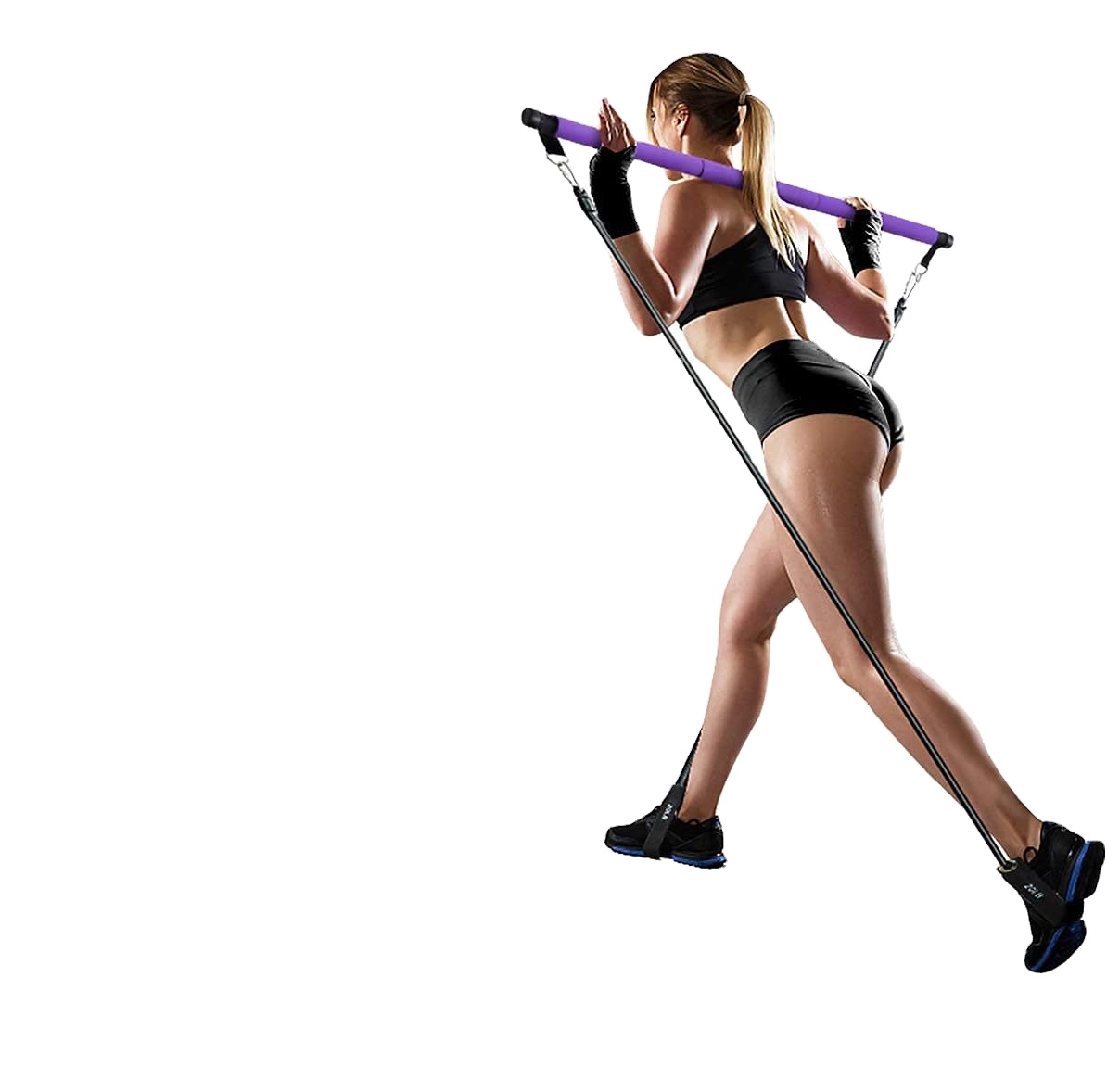 Pilates Bar Kit with Resistance Bands(20&30lbs)