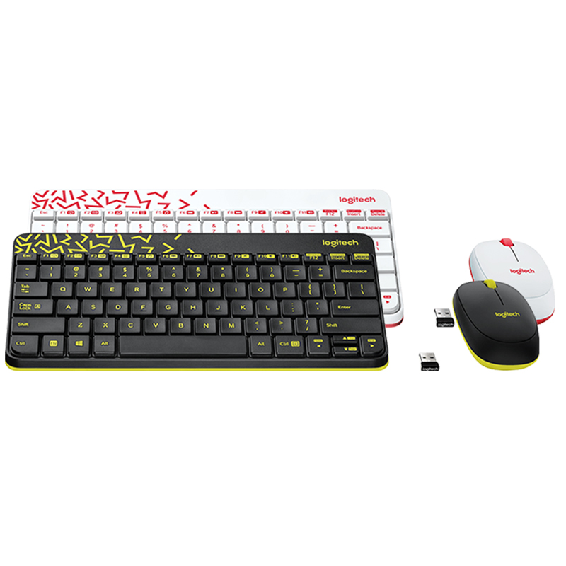 Оригинальная Беспроводная мини-мышь Logitech MK240 и клавиатура, набор для сборки, Amazon, eBay, лидер продаж