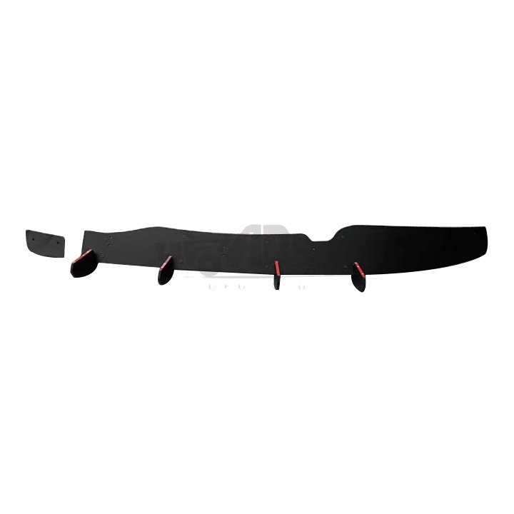 For VW Polo GTI Rear Diffuser 2019 ABS Plastic Rear Bumper Lip Trunk Diffuser Trim Back Bumper Body kit For Volkswage POLO GTi