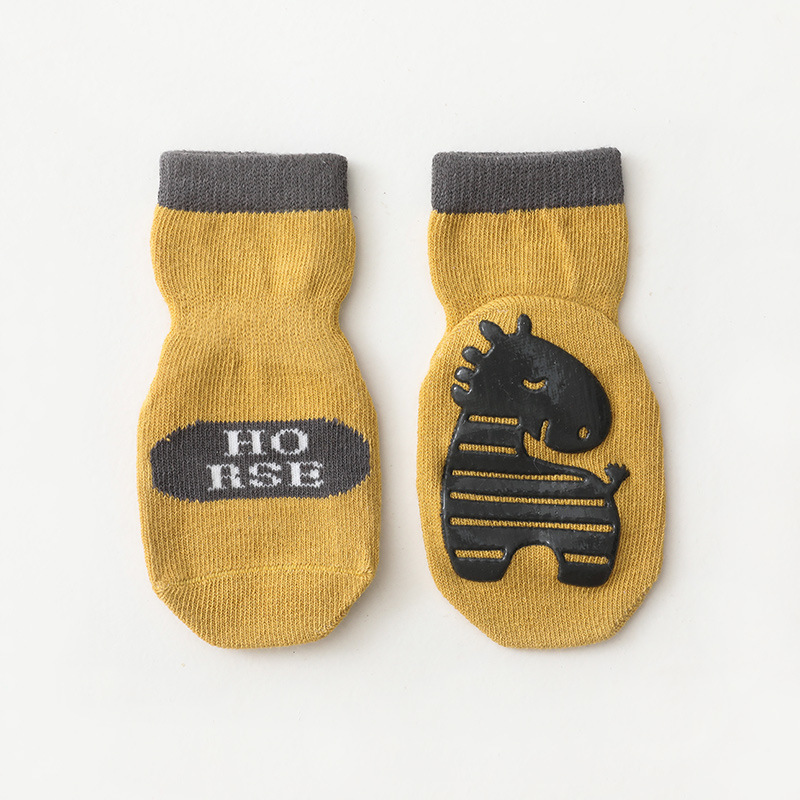 Animal Shape Anti-Slip Glue Sole Socks Newborn Toddler Socks