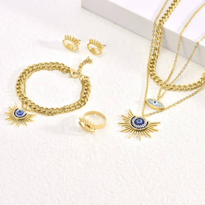 Stainless steel fashion jewelry sets fashion jewelry sets made in china wholesale