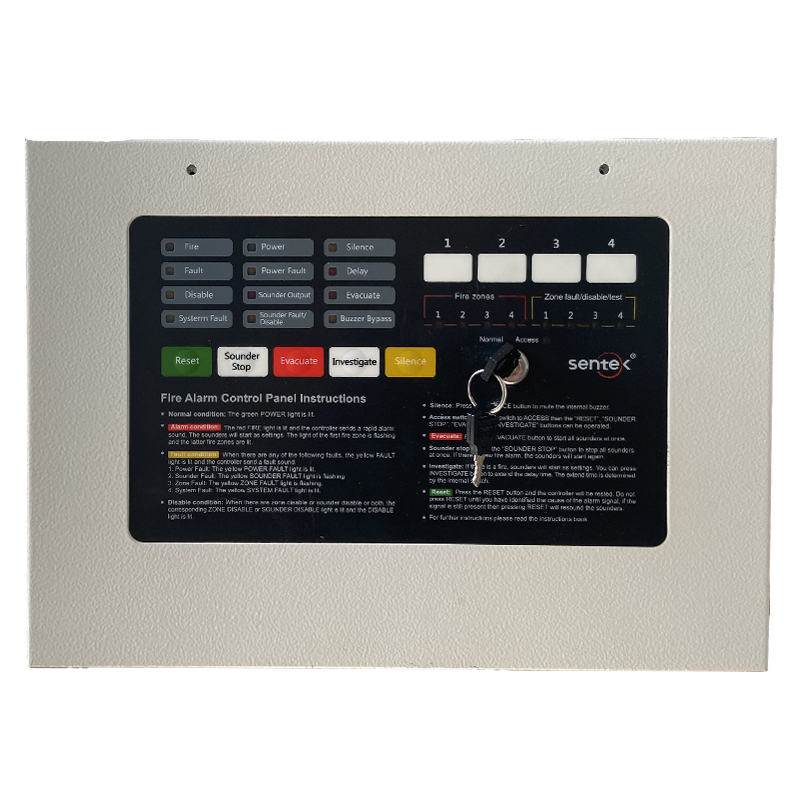 SENTEK 1.2.4 zone conventional fire alarm control panel