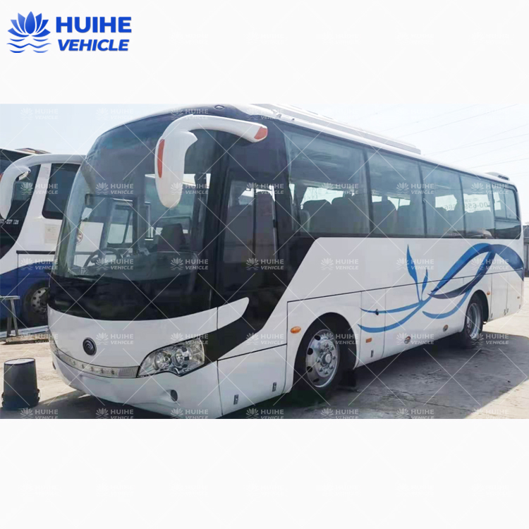 used bus and coach 37 seats used ZK6858 diesel sliding windows bus for Africa market