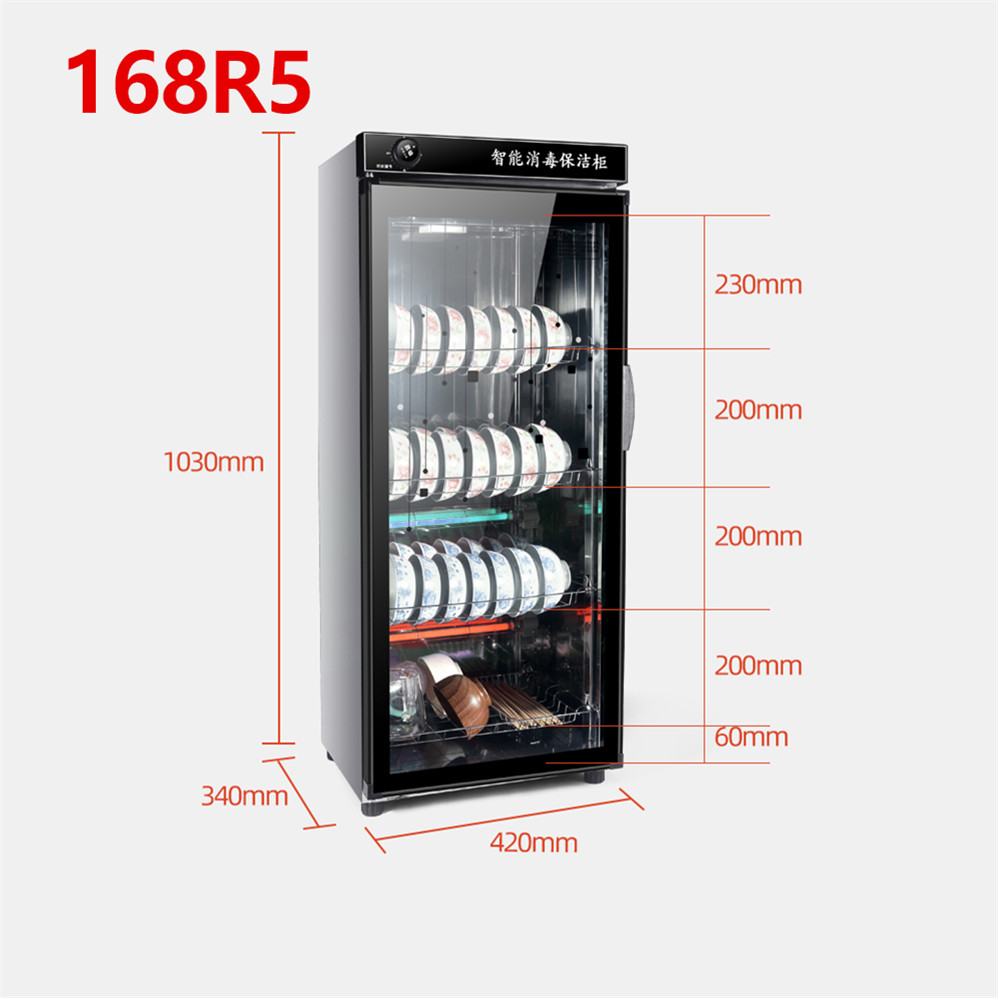 Kitchen household appliance UV medium temperature sterilizing dish clean tableware disinfecting cabinet